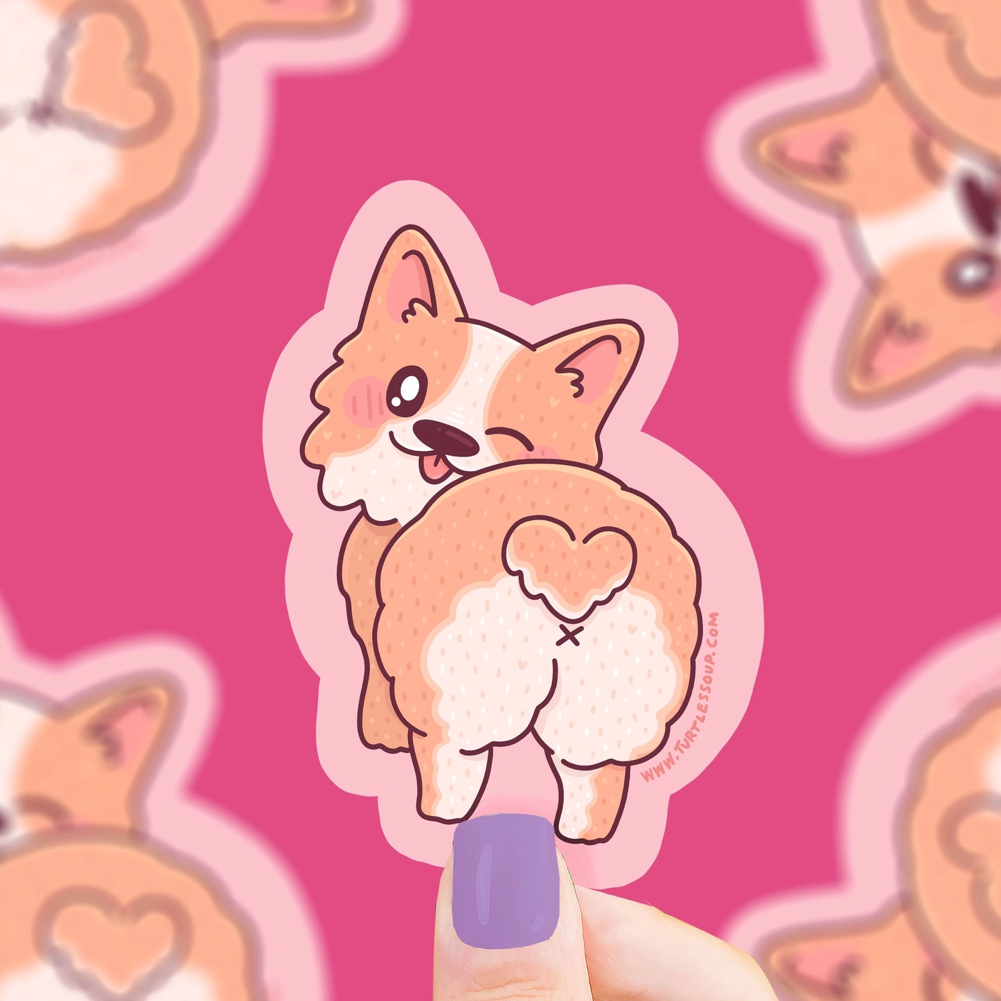 Cute Corgi Butt - Klistremerke