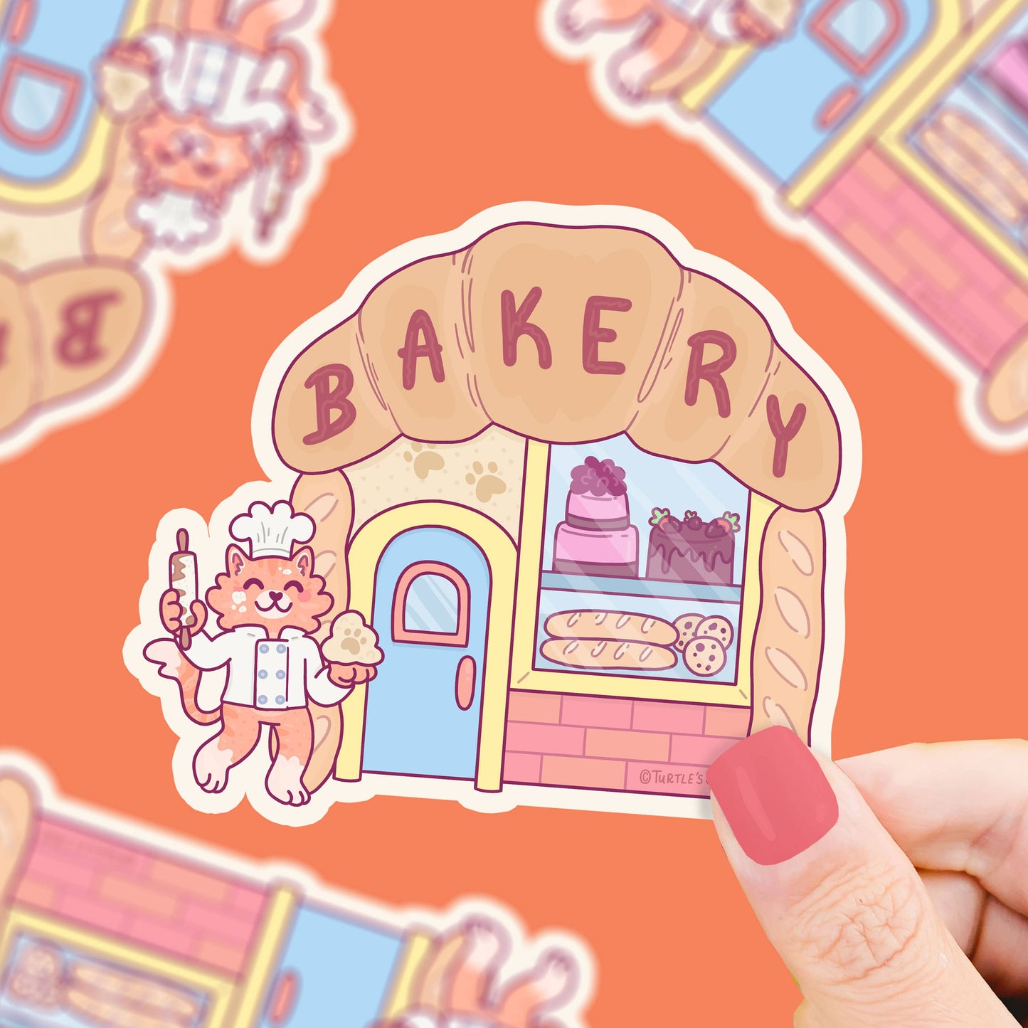 Kitty Bakery - Klistremerke