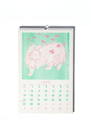 2026 Risografi Premium Kalender – Butterfly Days (Bromstad Printing Co.)