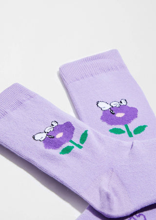 Snoopy Flower - Sokker i Økologisk Bomull 36-40