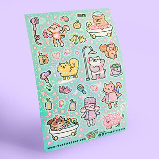 Bath Time Animals - Klistremerker