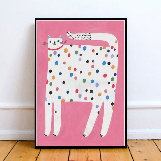 SPOTTED CAT Giclee Print A4