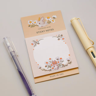 Sticky Notes - Jackalope's Garden (Cream)