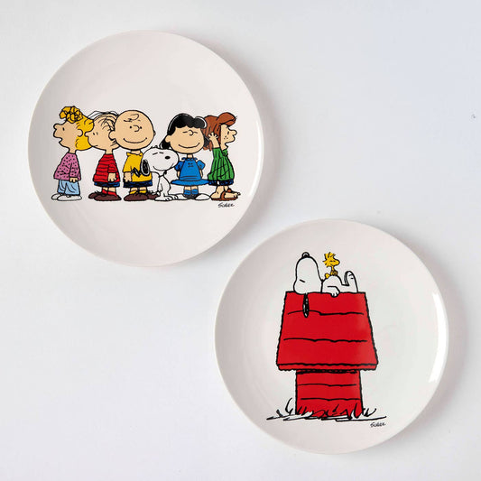 Peanuts Sett med 2 Tallerkener