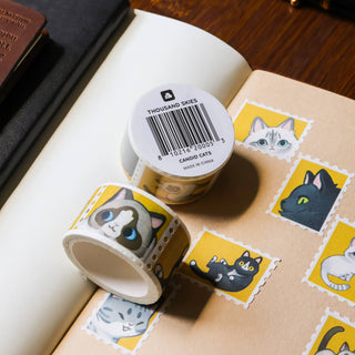 Washi Tape - Frimerke-type - Candid Cats
