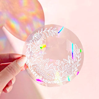 Keep Growing Suncatcher - Regnbue Vindusdekal