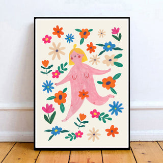 FLOWER POWER Giclee Print A4