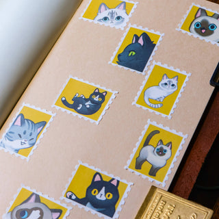 Washi Tape - Frimerke-type - Candid Cats