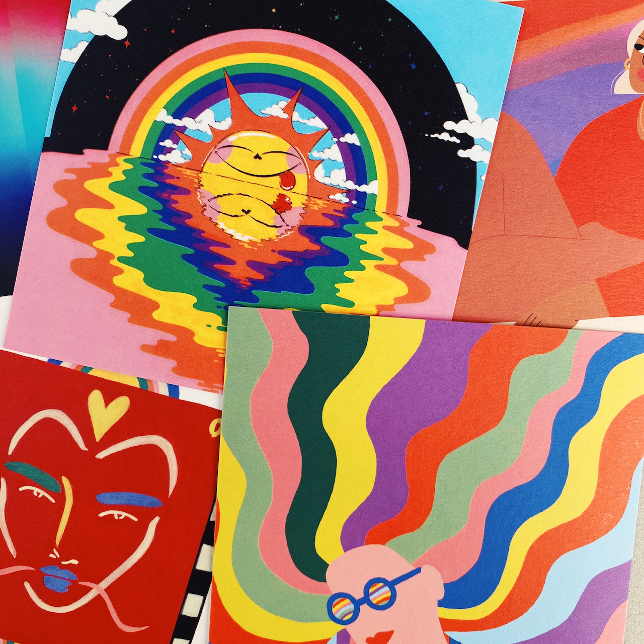 Rainbow Postcard 40 Pack