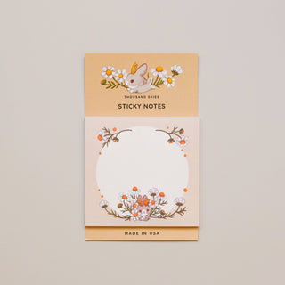 Sticky Notes - Jackalope's Garden (Cream)