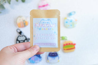 Kawaii Cat Keychain Mystery Bag - Blue Series - Whiskered Wonders Collection