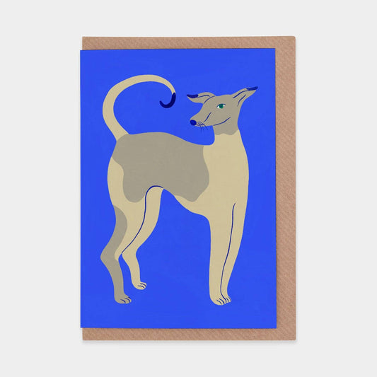 Agathe Singer - Young Dog on Blue - Kort