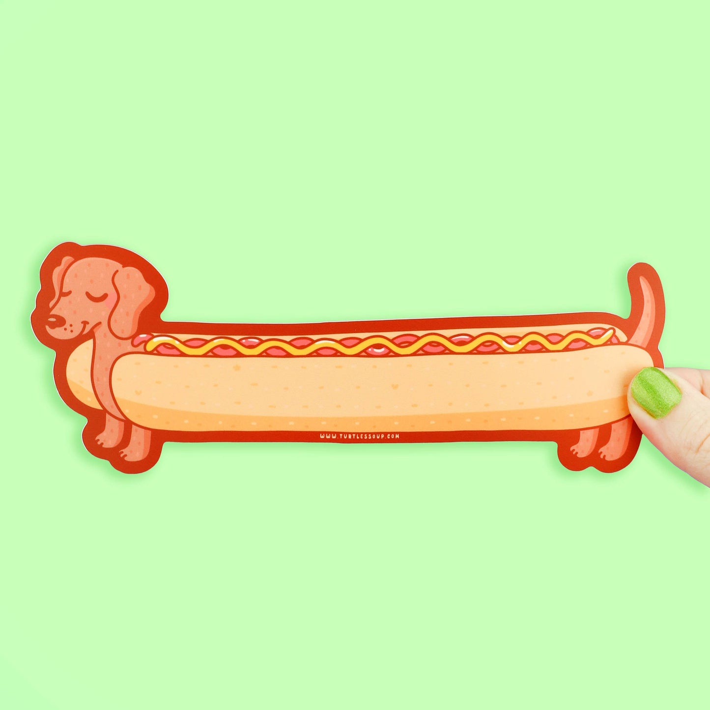 Long Hot Dog - Klistremerke