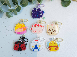 Kawaii Cat Keychain Mystery Bag - Purple Series - Whiskered Wonders Collection