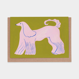 Agathe Singer - Pink Afghan Hound - Kort