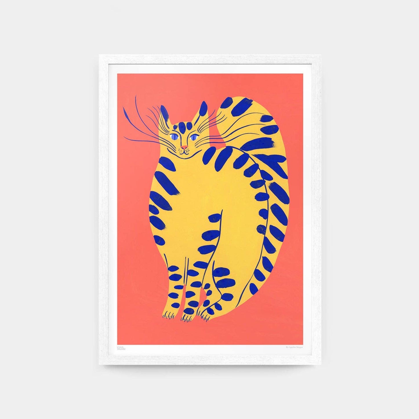 Agathe Singer - Yellow Kitten - Giclée Print A3
