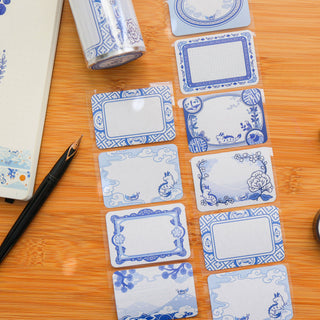 Rull med 100 Etiketter - Chinese Porcelain