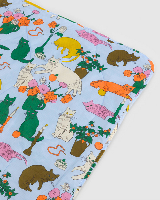 BAGGU Puffy Picnic Blanket - Table Cats