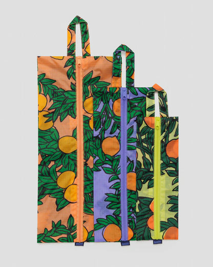 BAGGU 3D Zip Set - Orange Trees (Pre-order)