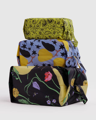 BAGGU 3D Zip Set - Winter Orchard
