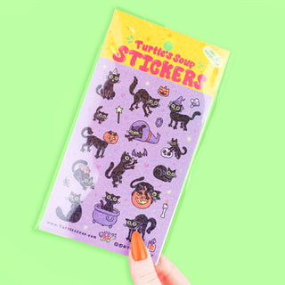 Black Cats Halloween - Klistremerker