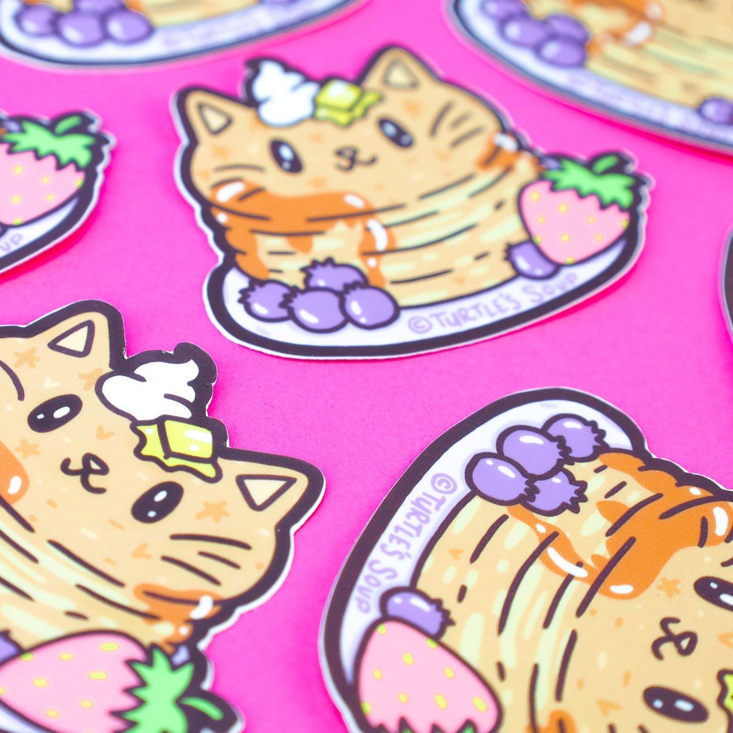 Pancake Kitty - Klistremerke