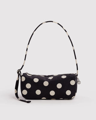 BAGGU Nylon Loaf Bag - Black And Cream Polka Dot