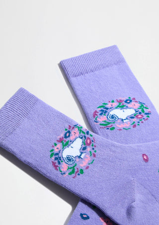 Snoopy Blossom - Sokker i Økologisk Bomull 36-40