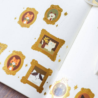 30mm Washi Tape (Gold) - Grand Meowster Gallery