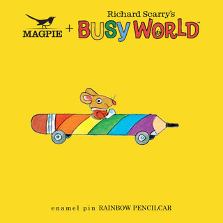 Busy Town - Rainbow Pencilcar Enamel Pin