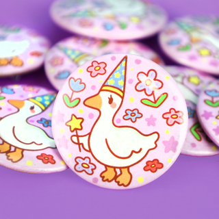 Wizard Goose Button
