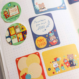 Rull med 100 Etiketter - Journal and Craft