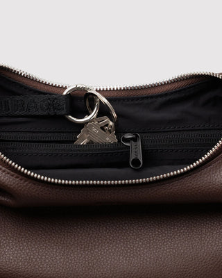 BAGGU Small Recycled Leather Flat Crescent