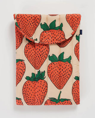 BAGGU Puffy Laptop Sleeve 16" - Strawberry
