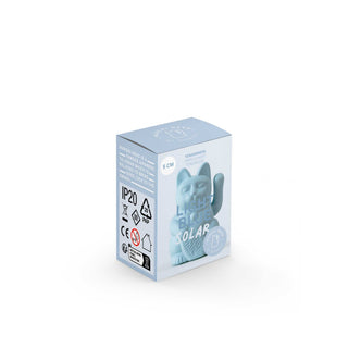 Lucky Cat Mini Dekorasjon - Light Blue