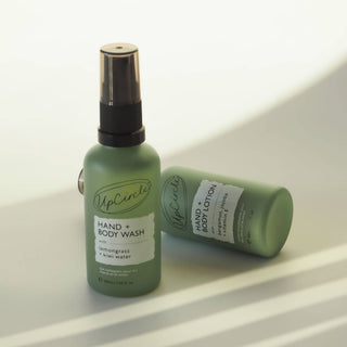 UpCircle Hand + Body Wash – Såpe for hender og kropp med kiwivann (reisestørrelse 50ml)