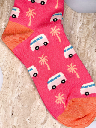 Bambussokker Campervan Korall Str. 36-40