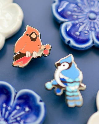 Snowy Birds - Pins Sett