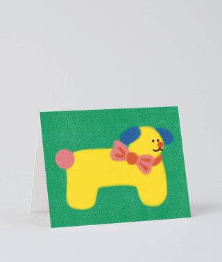Hund med Sløyfe - Kort