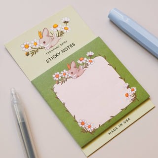 Sticky Notes- Jackalope's Garden (Green)