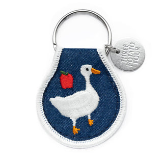 Cottage Goose - Brodert Nøkkelring