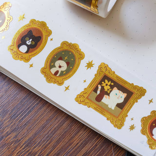30mm Washi Tape (Gold) - Grand Meowster Gallery