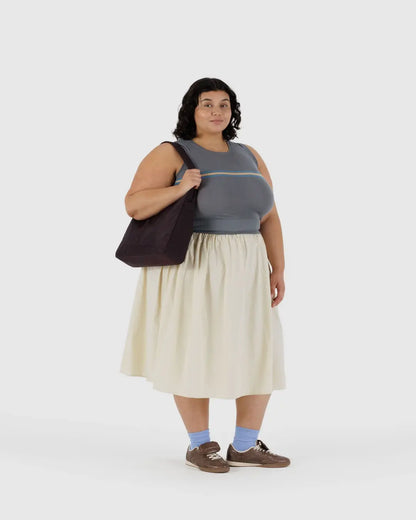 BAGGU Nylon Shoulder Bag - Chocolate Plum