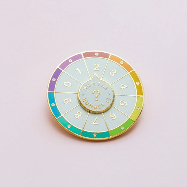 Spinning Numbers Pins