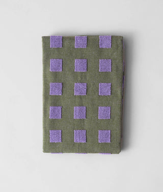 Kjøkkenhåndkle - Olive/Lilac