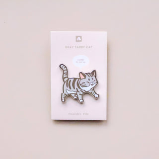 Grå Stripete Katt - Pins