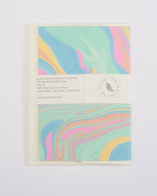Marmorert Kort - Pastel Punch