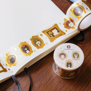 30mm Washi Tape (Gold) - Grand Meowster Gallery