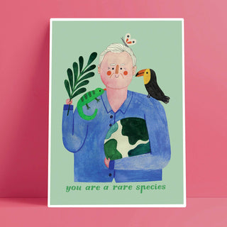 SIR DAVID A4 print