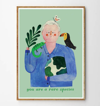 SIR DAVID A4 print